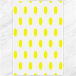 Polka Dots - Yellow on White Canvas 20  x 30 