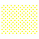 Polka Dots - Yellow on White Double Sided Flano Blanket (Medium)