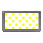 Polka Dots - Yellow on White Memory Card Reader (Mini)