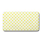Polka Dots - Yellow on White Medium Bar Mat