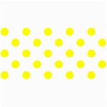 Polka Dots - Yellow on White 4  x 8  Photo Cards