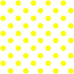 Polka Dots - Yellow on White ScrapBook Page 12  x 12 