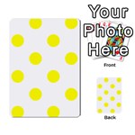 Polka Dots - Yellow on White Multi-purpose Cards (Rectangle)