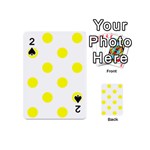 Polka Dots - Yellow on White Playing Cards 54 (Mini)