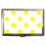 Polka Dots - Yellow on White Cigarette Money Case