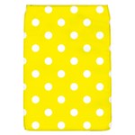 Polka Dots - White on Canary Yellow Removable Flap Cover (L)