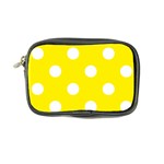 Polka Dots - White on Canary Yellow Coin Purse