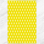 Polka Dots - White on Canary Yellow Canvas 24  x 36 