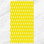 Polka Dots - White on Canary Yellow Canvas 40  x 72 