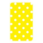 Polka Dots - White on Canary Yellow Memory Card Reader (Rectangular)