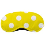 Polka Dots - White on Canary Yellow Sleeping Mask