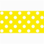 Polka Dots - White on Canary Yellow 4  x 8  Photo Cards