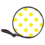 Polka Dots - Canary Yellow on White Classic 20-CD Wallet