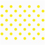 Polka Dots - Canary Yellow on White Collage 8  x 10 