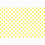 Polka Dots - Canary Yellow on White Collage 12  x 18 
