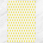 Polka Dots - Canary Yellow on White Canvas 24  x 36 