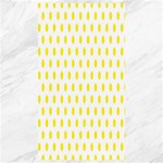 Polka Dots - Canary Yellow on White Canvas 40  x 72 
