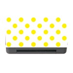Polka Dots - Canary Yellow on White Memory Card Reader with CF