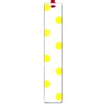 Polka Dots - Canary Yellow on White Large Book Mark