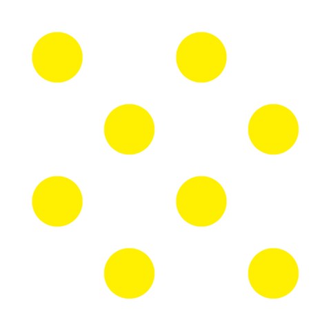 Polka Dots 3.75 x3.75  Memopad