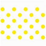 Polka Dots - Canary Yellow on White 5  x 7  Photo Cards