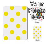 Polka Dots - Canary Yellow on White Multi-purpose Cards (Rectangle)