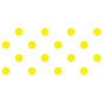Polka Dots - Canary Yellow on White YOU ARE INVITED 3D Greeting Card (8x4)