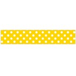 Polka Dots - White on Gold Yellow Flano Scarf (Large)