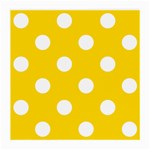 Polka Dots - White on Gold Yellow Medium Glasses Cloth