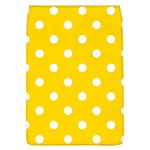 Polka Dots - White on Gold Yellow Removable Flap Cover (L)
