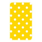 Polka Dots - White on Gold Yellow Memory Card Reader (Rectangular)