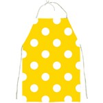 Polka Dots - White on Gold Yellow Full Print Apron
