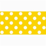 Polka Dots - White on Gold Yellow 4  x 8  Photo Cards