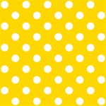 Polka Dots - White on Gold Yellow ScrapBook Page 12  x 12 