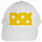 Polka Dots - White on Gold Yellow White Cap