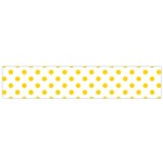 Polka Dots - Gold Yellow on White Flano Scarf (Small)