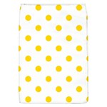 Polka Dots - Gold Yellow on White Removable Flap Cover (L)