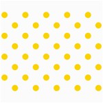 Polka Dots - Gold Yellow on White Collage 8  x 10 