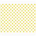 Polka Dots - Gold Yellow on White Collage 11  x 14 