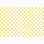 Polka Dots - Gold Yellow on White Collage 12  x 18 
