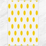 Polka Dots - Gold Yellow on White Canvas 20  x 30 