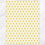 Polka Dots - Gold Yellow on White Canvas 36  x 48 