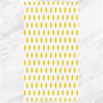 Polka Dots - Gold Yellow on White Canvas 40  x 72 