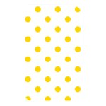 Polka Dots - Gold Yellow on White Memory Card Reader (Rectangular)
