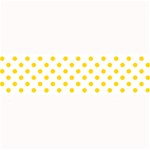 Polka Dots - Gold Yellow on White Medium Bar Mat