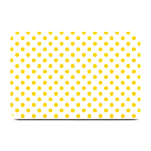 Polka Dots 18 x12  Plate Mat