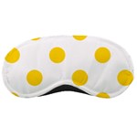 Polka Dots - Gold Yellow on White Sleeping Mask