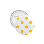 Polka Dots - Gold Yellow on White 1.75  Button