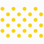 Polka Dots - Gold Yellow on White 5  x 7  Photo Cards