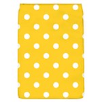 Polka Dots - White on Banana Yellow Removable Flap Cover (L)